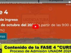 Contenido de la FASE 4 «Curso de Ingreso» de la UNADM 2024